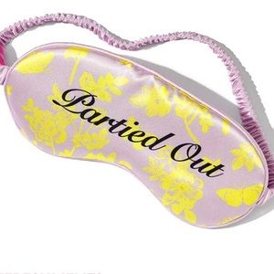 REFRESHMENTS Partied Out Sleep Mask Lavender Fizz Purple Yellow NWT $10